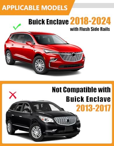 KINGGERI 300lbs Roof Rack Cross Bars for Buick Enclave 2018-2024 - Image 2