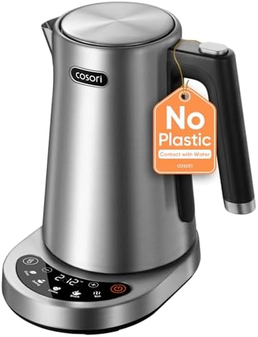 Cosori Stainless Steel Electric Kettle with Temperature Control, 1.7L by Cosori