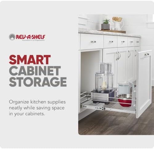 Rev-A-Shelf Pullout Organizer for Cabinets, Min Opening Width of 14.5" - Image 6