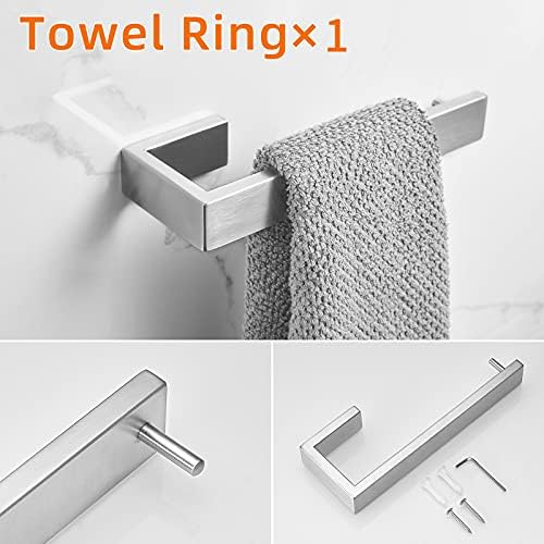Fapully 5 Piece Bathroom Hardware Set Stainless Steel Bathroom Accessories - Image 5