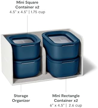Caraway Mini Food Storage 9-Piece Set, Glass Storage Containers for Food - Image 3
