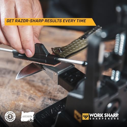 Work Sharp Precision Adjust Elite Knife Sharpener - Fixed Angle Sharpening System for Kitchen & Pocket Knives - Professional Guided Knife Sharpening Tool - Image 3