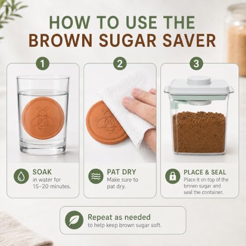 1.8 Qt Brown Sugar Container with Keeper, Scoop and Airtight Lid - Image 6