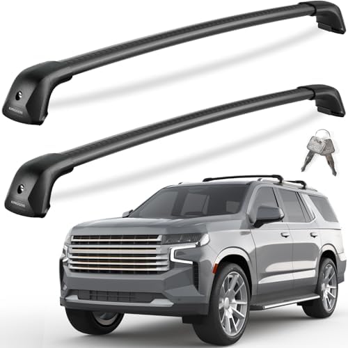 Roof Rack Cross Bars for 21-26 Chevy Tahoe & Suburban & Yukon & Escalade by KINGGERI