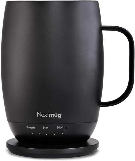Nextmug Plus - Temperature-Controlled, Self-Heating Coffee Mug by NextmugbyNextboom