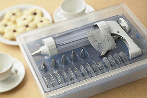 Kuhn Rikon Clear Cookie Press with Decorating Tips and Storage Box - Image 2