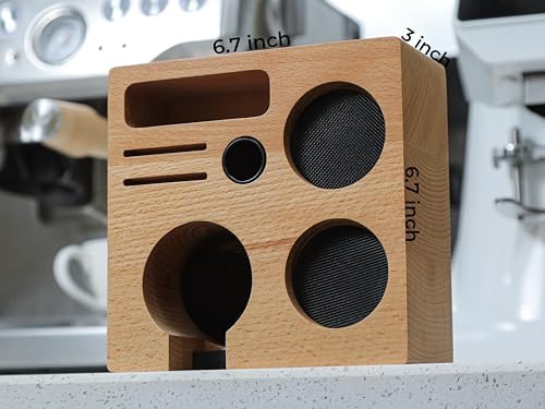 Tamping Station 54mm for Breville Espresso Machine Accessories – Portafilter Holder with Tamper, Distributor, Dosing Funnel, WDT Tool & Puck Screen Slots - Image 3