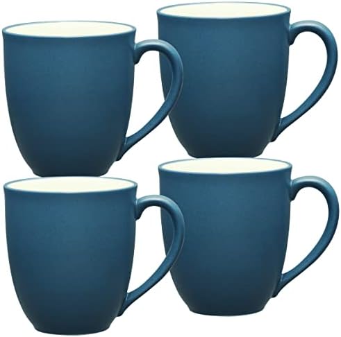 Noritake Colorwave Blue Set of 4 Mugs, 12 oz. by Noritake