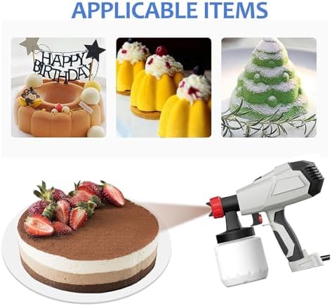 Electric Cake Decorating Airbrush Kit with 500W Food Spray Gun & 3 Nozzles - Image 6