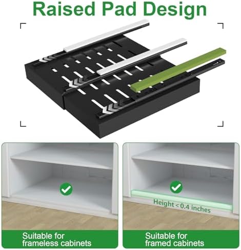 PAKETA 1 Pack Expandable Pull Out Cabinet Organizer,21" Deep - Image 4