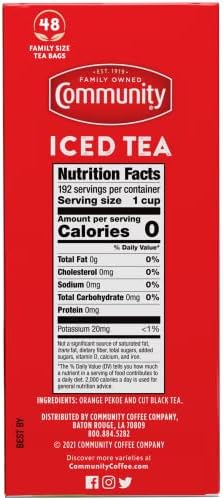 Community Coffee Signature Iced Tea, 48 Family Size Tea Bags, 48 Count Box (Pack Of 2) - Image 2