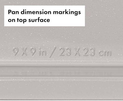 OXO Good Grips Non-Stick Pro Ceramic Coated Metal Bakeware – Storm Blue, 9" Square Cake Pan (Pack of 6) - Image 6