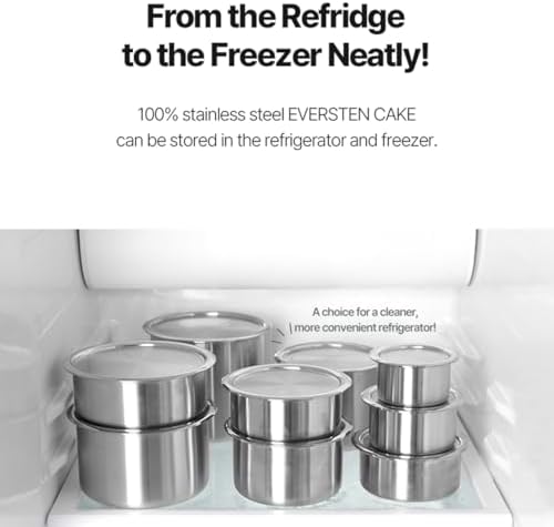 CaKE 3PCS Stainless Steel Food Storage Containers Set With Lids Canister Kitchen Appliances Dishwasher Safe Premium South Korea - Image 5