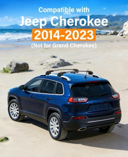 360lbs Roof Rack Cross Bar Compatible for Jeep Cherokee 2014-2023 - Image 2