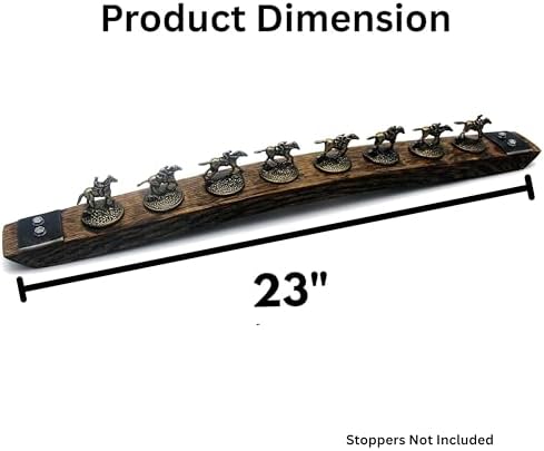 Bourbon Stopper Display for Blanton's, Dark Walnut Metal Hoop - Image 2