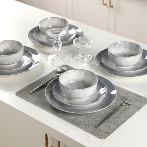 Sweejar Ceramic Dinnerware Service of 8,24 pcsPlate and Bowls for Kitchen - Image 5