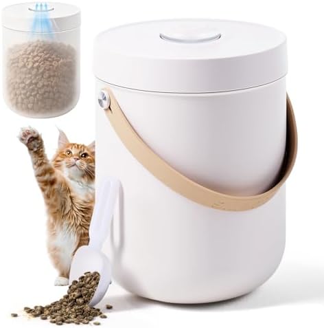 smartoo Vacuum Cat Dog Food Storage Container 10 lb, Dry Pet Food Storage by smartoo