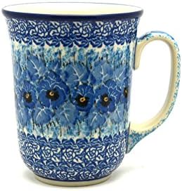 Polish Pottery Mug - 16 oz. Bistro - Unikat Signature U3639 by Polish+Pottery+Gallery