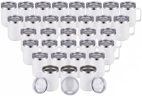 MEWAY Coffee Mug With Handle,Coffee Tumbler,Coffee Cup… (32, White) by MEWAY