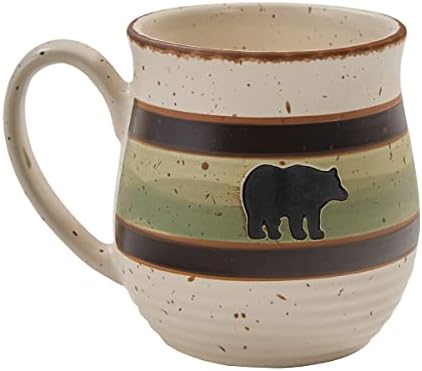 Park Designs Skyline Bear Mug Set of 4, Stoneware - Image 2