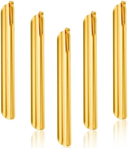 Table Crumb Sweepers, Crumbers for Servers, Bread Crumber Cleaner Stainless Steel Table Crumbers for Tablecloth in Restaurants and Homes, Servers, Waiters, Waitresses Tool Accessories (5 PACK, Gold) by HKDGYHON