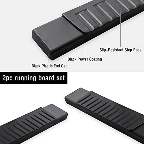 COMNOVA 6 Inches Running Boards Compatible with 2015-2026 Chevrolet Colorado/GMC Canyon Crew Cab, Running Boards & Steps for Colorado (Black) - Image 6