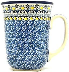 Polish Pottery Mug - 16 oz. Bistro - Daisy Maize by Polish+Pottery+Gallery