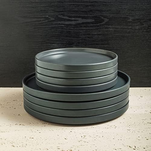 Stone Lain 32 Piece Stoneware Dinnerware Set, Service for 8, Gray Matte - Image 5