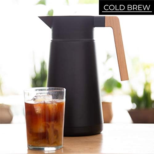 Thermal Coffee Carafe, Brews Up to 68 Oz - Stainless Steel, Tea Infuser - Image 4