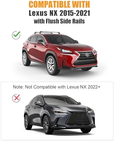 Roof Rack Cross Bars for 2015-2021 Lexus NX NX200 NX200T NX300 NX300H - Image 2