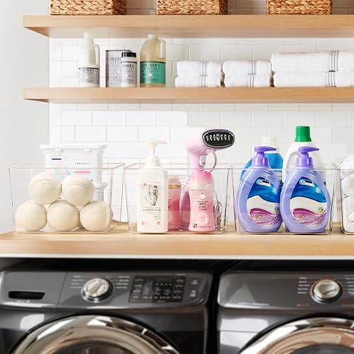 Vtopmart 4 Pack Extra Large Clear Storage Bins, 11x11 Cube Organizer - Image 5