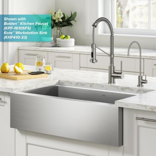 KRAUS Purita 100% Lead-Free Kitchen Water Filter Faucet in Spot Free Stainless Steel, FF-100SFS - Image 6