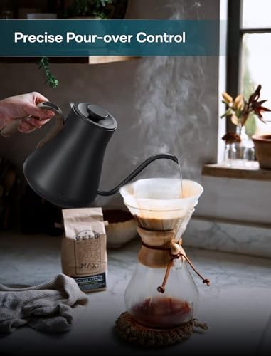 INTASTING Gooseneck Electric Kettle with ±1℉ Temperature Control 0.9 Liter - Image 2