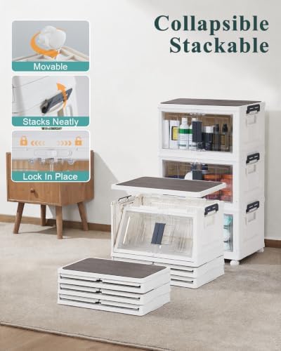 OlarHike 23QT Storage Bins with Lids for Closet, Office, Room, 3 Pack - Image 6
