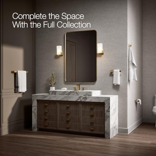 Kohler 26633-2MB Honesty® 18" Towel bar, Vibrant Brushed Moderne Brass - Image 6