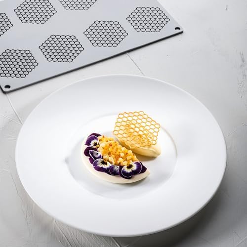 Pavoni GG047 Honeycomb Baking Mold Freezing Mould with 8 Cavities, each 2.66 Inch x 2.38 Inch x 0.08 Inch High - Image 5