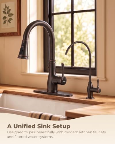 WEWE Drinking Water Faucet Vintage Design, Non-Air Gap, Oil Rubbed Bronze - Image 2
