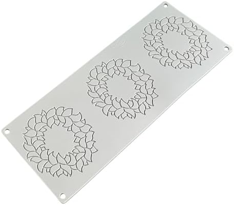 PAVONI Italia GG060 Grand Foliage Frame, 3 Pieces, Platinum Silicone, Mold, Confectionery Supplies, Chocolate Mold, Candy Mold, Decoration, Oven, Microwave, Dishwasher Safe, Freezer Safe by Unknown