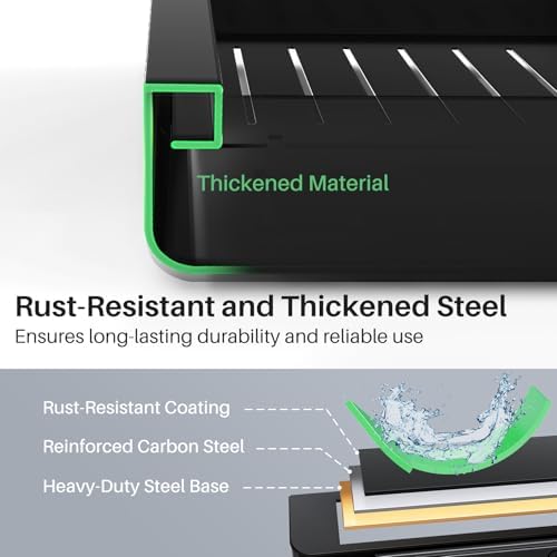 2 Pack Pull out Cabinet Organizer, Expandable(18"-30") Heavy Duty Slide out Drawer Fixed with Adhesive Nano Film for Pots, Roll out Shelf Storage for Kitchen Organization, Pantry, Bathroom(Black) - Image 6