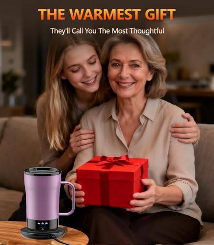 Self-Heating Coffee Mug, 14oz Heated Coffee Mug - Rechargeable Temperature Control Coffee Mug Keep Coffee Hot, Smart Mug Great Gift for Coffee Lovers & Slow Sippers - Image 7