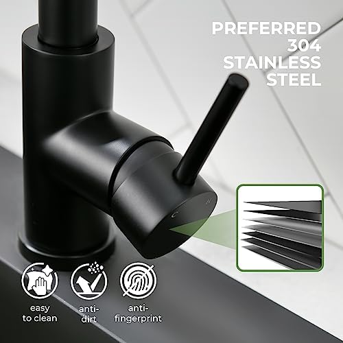 VFAUOSIT Touchless Kitchen Faucet with Pull Down Sprayer, Matte Black - Image 5