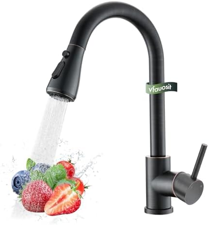 VFAUOSIT Kitchen Faucet with Pull Down Sprayer, Oil Rubbed Bronze by VFAUOSIT