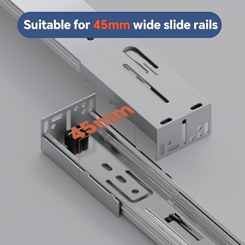 10 Pairs Drawer Slides Rear Mounting Brackets - Image 5