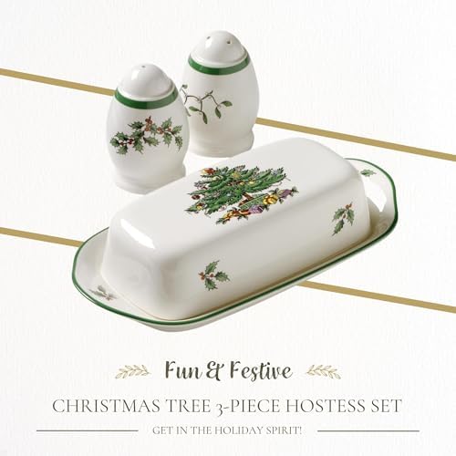 Spode Christmas Tree 3-Piece Hostess Set for Holiday Entertaining - Image 4
