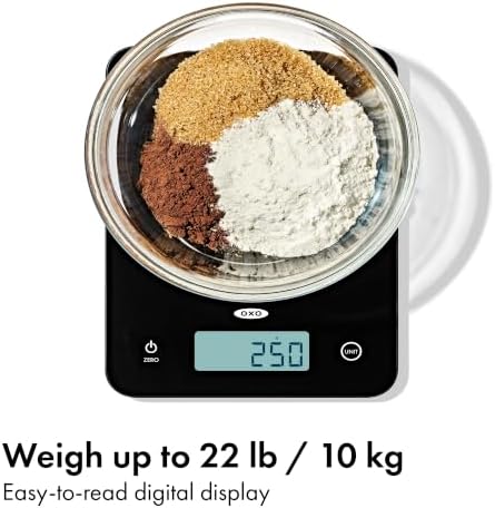 OXO Good Grips 22 Lb Everyday Glass Food Scale - Image 2