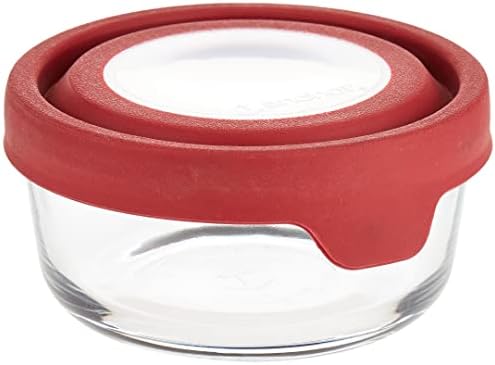 Anchor Hocking TrueSeal Glass Food Storage Container with Airtight Lid, Cherry, 2 Cup by AnchorHocking