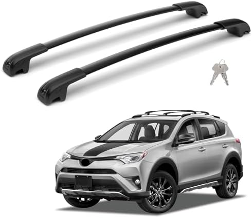FLYCLE 300LBS Roof Rack Cross Bars Lockable for 2013-2018 Toyota RAV4 by FLYCLE