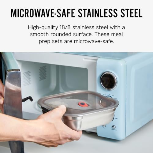 BLACK + BLUM Stainless Steel Lunch Box | Microwave Safe Container | 47 oz - Image 2