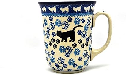 Polish Pottery Mug - 16 oz. Bistro - Boo Boo Kitty by Polish+Pottery+Gallery