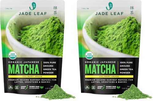 Jade Leaf Matcha Organic Culinary Grade Matcha Powder - Japanese Green tea for Baking, Smoothies, Lattes, and Skin Care, 100g / 3.53 Ounce (Pack of 2) by JadeLeafMatcha